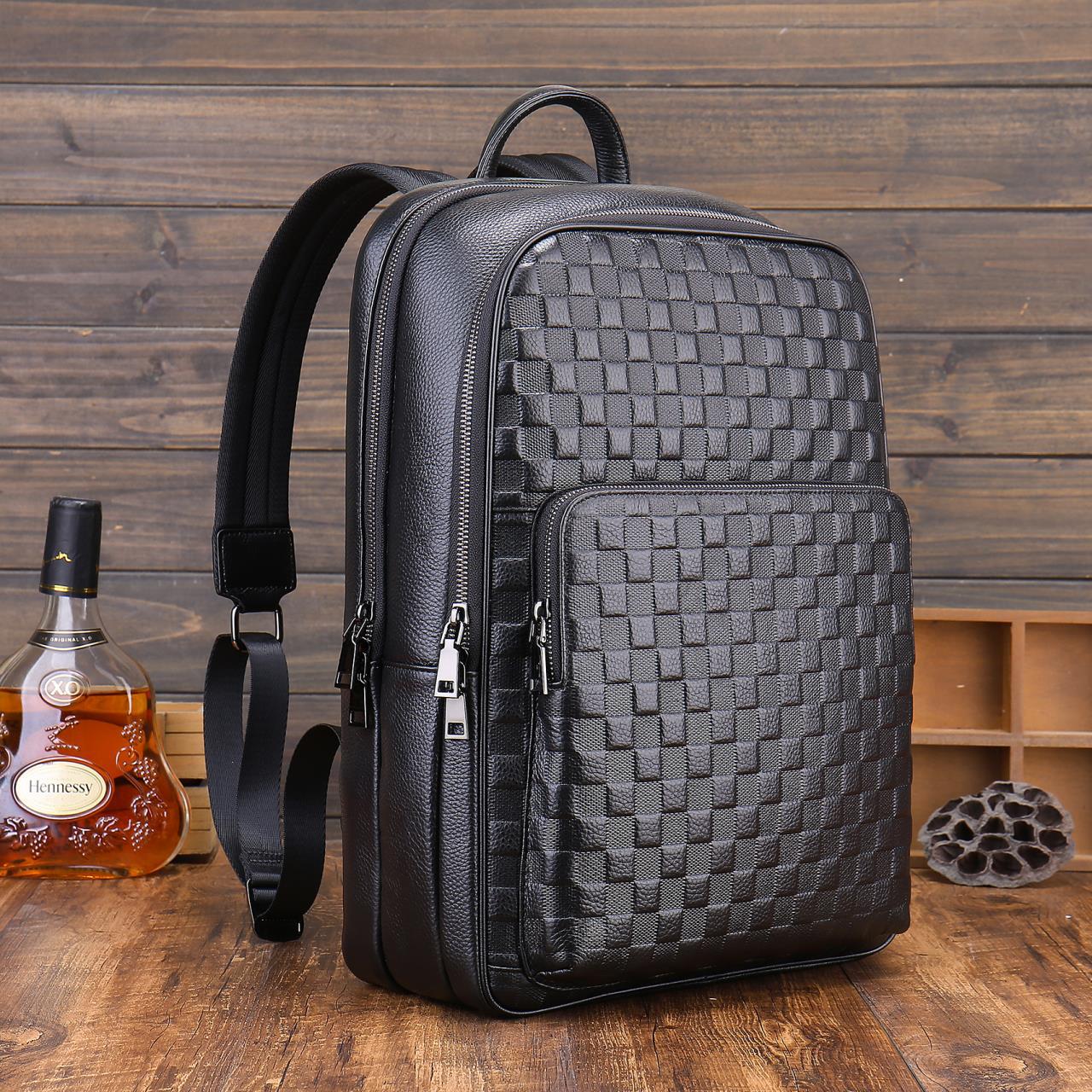 Large Capacity Genuine Leather  High-grade Men's Bag