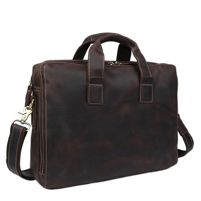 Leather Men's Business messenger Bag