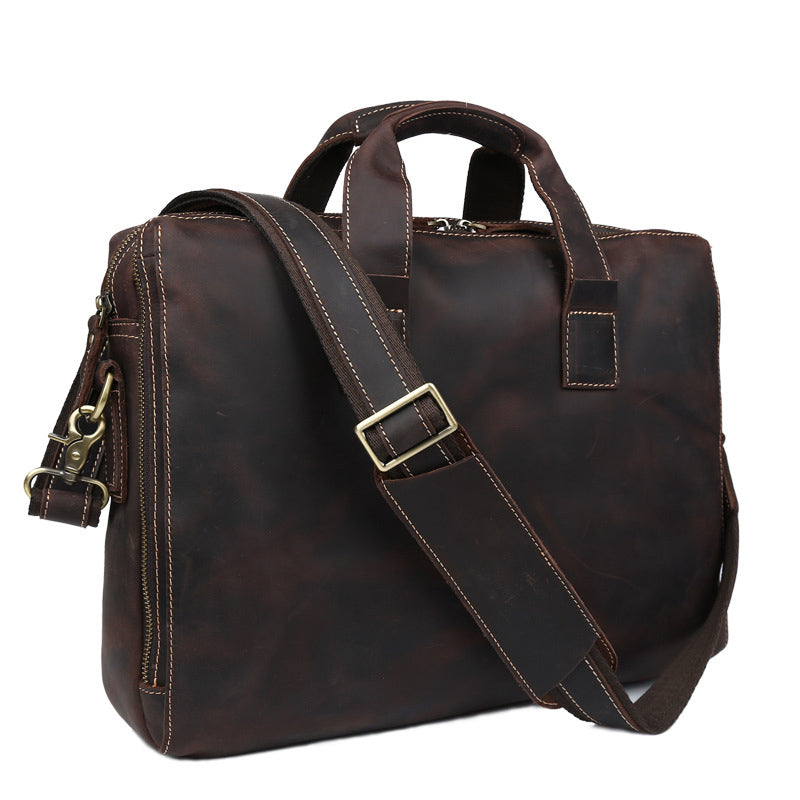 Leather Men's Business messenger Bag