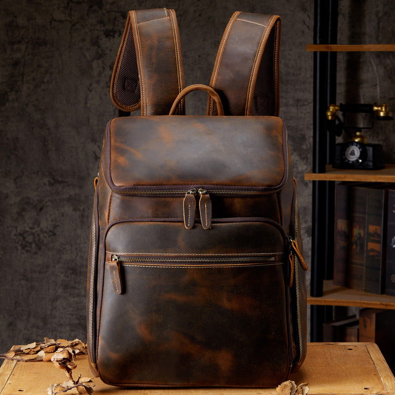 Vintage Leather Backpack