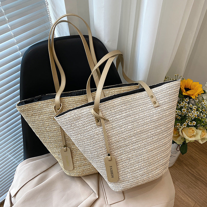 Straw Braided Bag One Shoulder Portable Leisure Simple