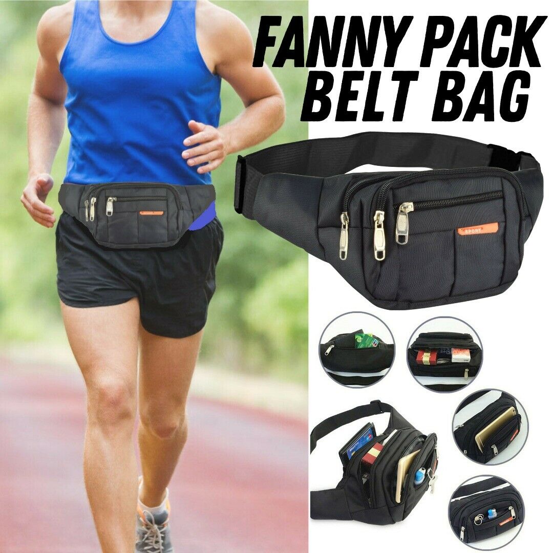 Waist Bag Fanny Pack For Men, Women, Travel Purse Unisex