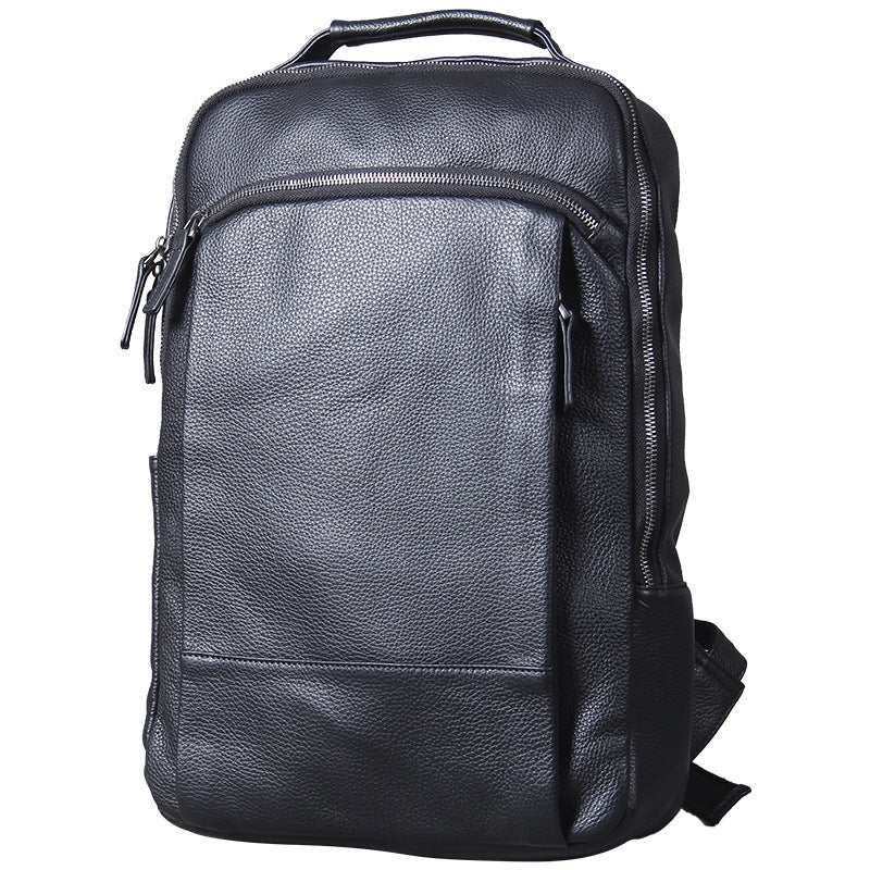 Black Leather Backpack Handmade Travel Backpack