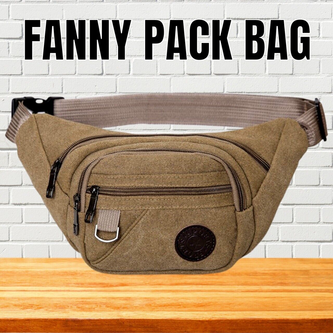 Fanny Pack Belt waist Bag Cross body Sling Shoulder Travel Sport Pouch.