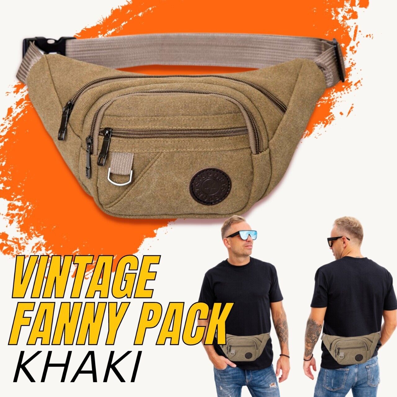 Fanny Pack Belt waist Bag Cross body Sling Shoulder Travel Sport Pouch.