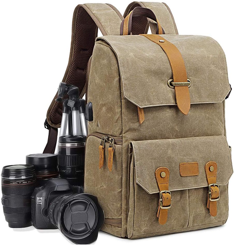 Camera bag, backpack.