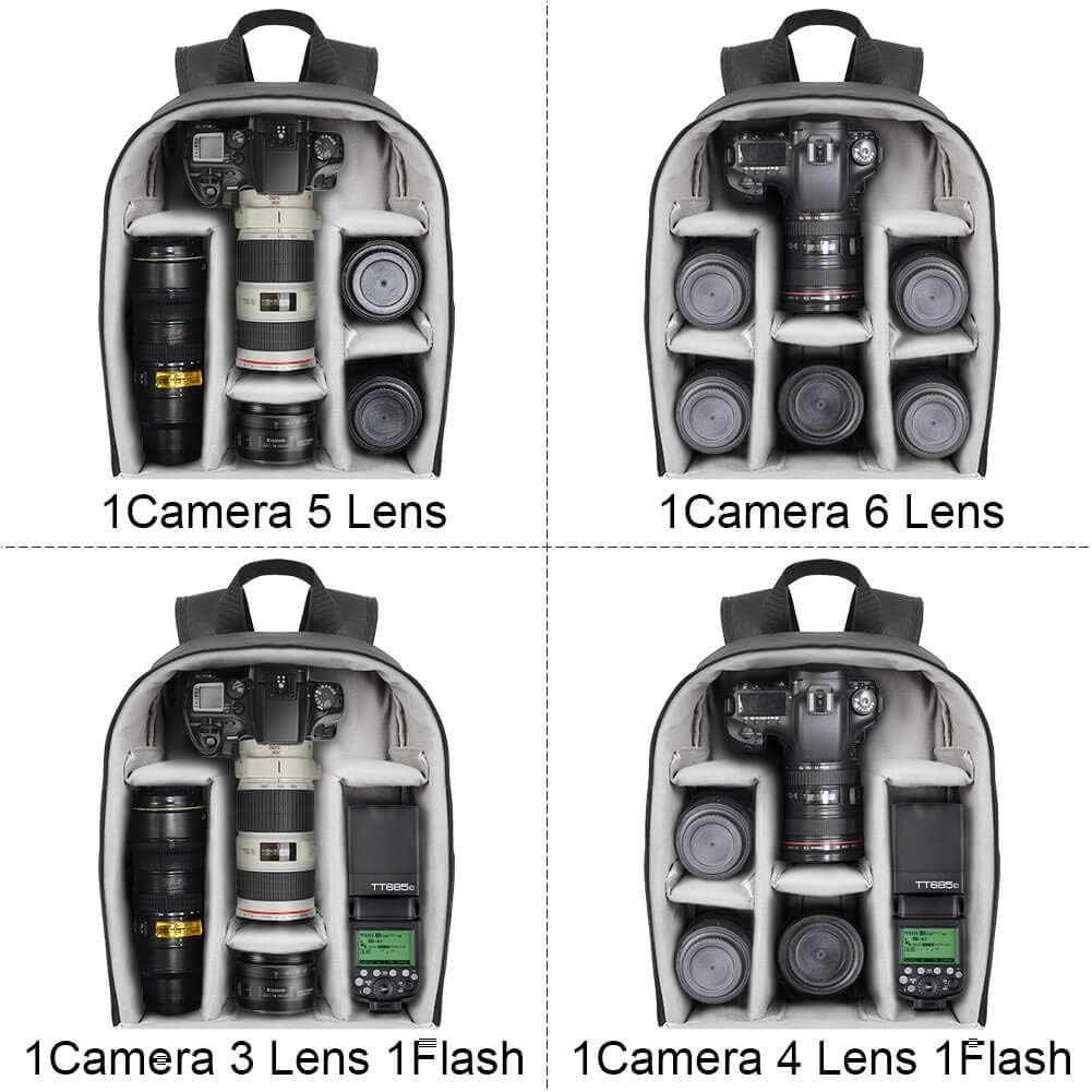 Backpack Bag Professional for DSLR/SLR  Camera Waterproof, Camera Case Compatible for Sony Canon Nikon