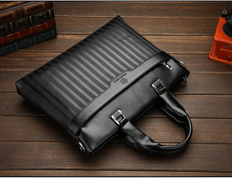 Casual Briefcase Horizontal Soft Leather